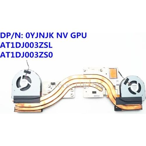 New Original Laptop/Notebook CPU/GPU Cooling Radiator Heatsink/fan for Dell Precision 7710 M7710 N7710 0YJNJK AT1DJ003ZSL AMD-NV