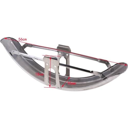 Front Fender Mudguard Direct Replacement Metal Steel For JH70 Chrome