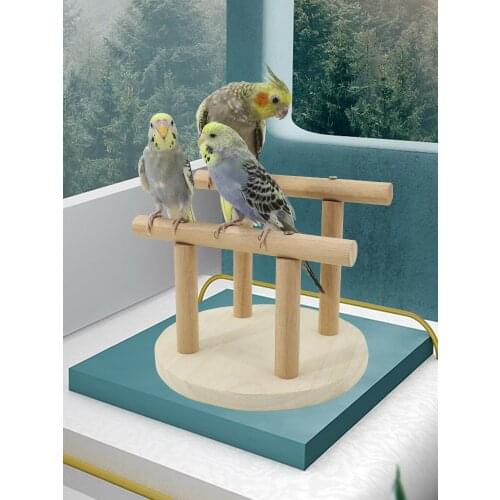 Parrot Bird Double Stick Game Stand Parrot Toy Training Stand Playground Bird Stand Stand Stand Stand Climbing Ladder Swing