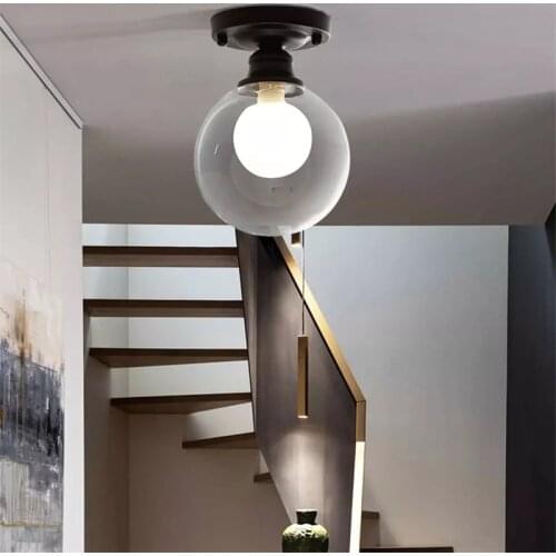 Nordic Modern Led Ceiling Lamp For Living Room Balcony Restaurant Contracted Indoor Aisle Decorative Single Head Small Luminaire