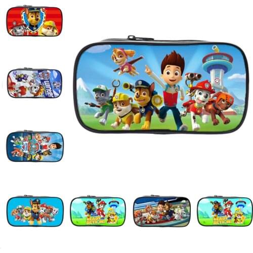 Paw Patrol Cute Kawaii Canvas Pencil Case High Capacity Pen Bags Cute Letter Pencils Bags Kid Gift School Supplies Stationery