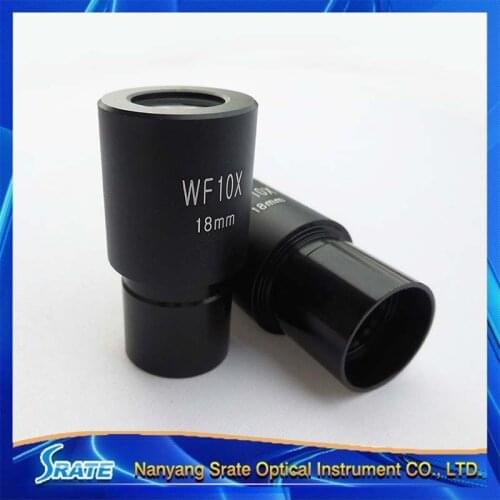 Biological Microscope Eyepiece 10X /18 Wide Field Microscope Lens Accessories 23.2MM Caliber
