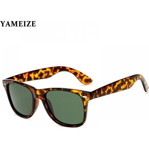 YAMEIZE Mens Polarized Sunglasses Women Vintage Driving Goggles Square Eyewear Unisex Mirror Sun Glasses Sport Gafas De Sol
