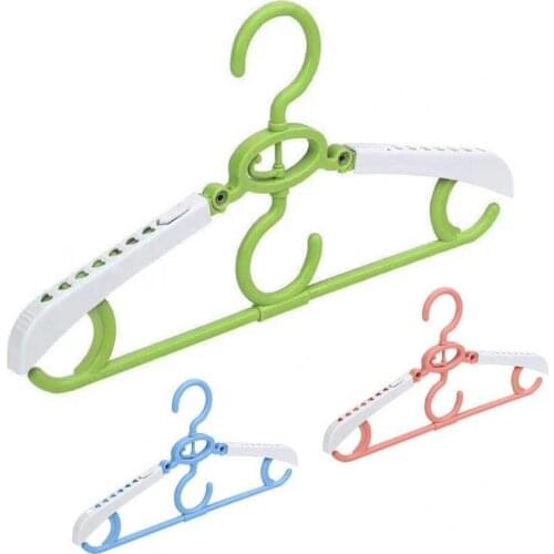 Clothes Hanger Folding Non-Slip PP Coats Pants Clothing Hook for Home