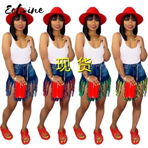 Womens Denim Shorts Brushed Casual Shorts Jeans High Waist Ladies Slim Denim Shorts Tassel Sexy Shorts Hot Shorts Plus Size 3XL