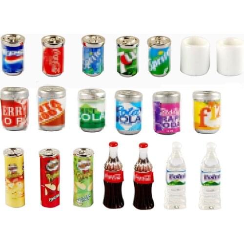20pcs DOllhouse kitchen bedroom decoate Miniature Drinks Bottle