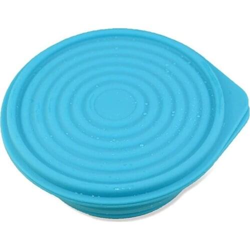 50pcs/lot Silicone Collapsible Portable Lunch Bento Box for Food Folding Dinnerware Fruit Container Bowl For Children