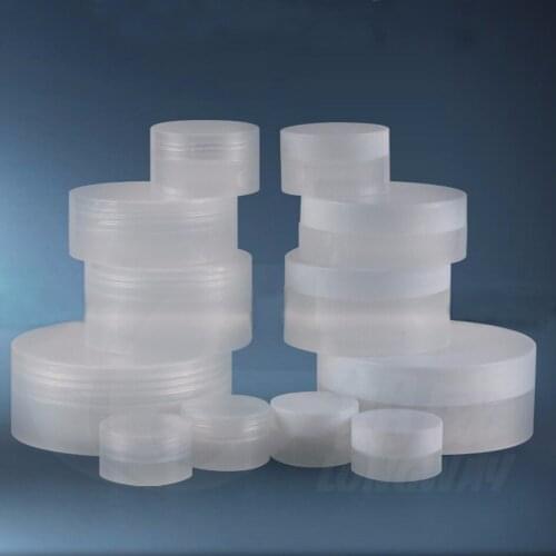 500pcs/lot 3g 5g 10g 30g 50g concave bottom white and clear empty cream jars Refillable Bottles Sample Cosmetic Container