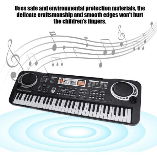 61 Keys Children Kids Gift Electronic Keyboard Piano Organ Toys Digital Key Board Musical Instrument with Microphone