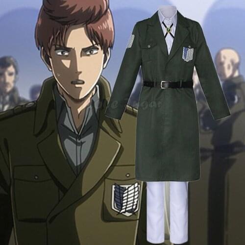 Anime Attack On Titan Shingeki No Kyojin Scout Regiment/Scout Legion/Survey Corps/Recon Corps Coat Pant Cosplay Costume C140M155