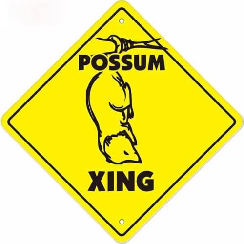 Personality Possum Xing Car Stickers Decal Trunk Occlusion Waterproof Scratch Camper Fine Windshield Graphics Apply To Car Door