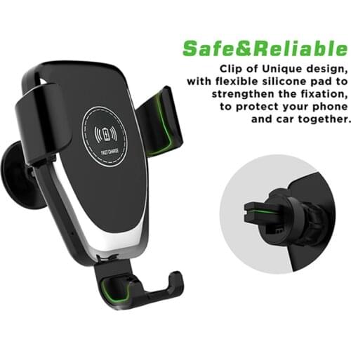 USB Car Wireless Chargers Bracket for Samsung S20 S10 S9 Car Wireless Fast Charging Stand Holder for IPhone 11 Pro Max Xs 8