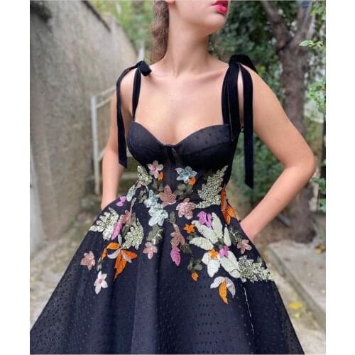 Black Tulle Lace fabric with polka dots