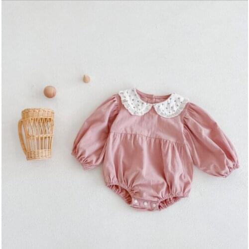 2021 new boys girls floral rompers cotton full sleeve autumn babys jumpsuit