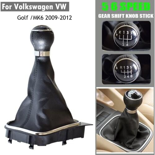 For VW Volkswagen GOLF 6 VI MK6 Jetta 5 Golf 5 V MK5 Car Gear Shift Knob Shifter Lever HandBall Car Styling