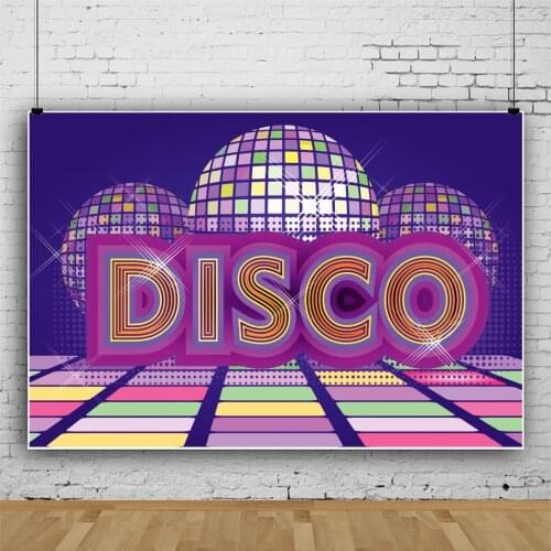 Discos Favorite In The 80s Song and Dance Hall Portrait Photography Backdrop Decor Photo Background Studio Photocall Props