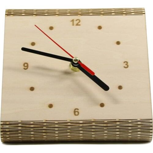 The Flex Time Clock DIY Simple Desk Clock Modern Contemporary Bedside Table Clock Minimalist Wood Clock
