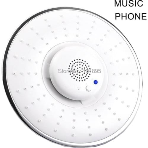 Chrome Finishing Plastic Material Bluetooth Music Phone Shower Head