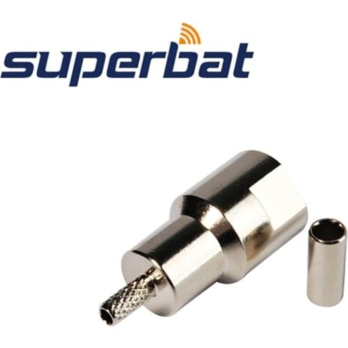 Superbat FME Plug Straight Crimp for RG174 RG178 RG316 LMR100 Coaxial Cable RF Connector
