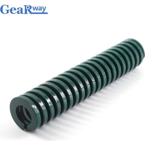 Gearway 2pcs Green Compression Spring TH16x60/16x65/16x95/16x100mm Heavy Loading Tubular Section Mould Die Compression Spring