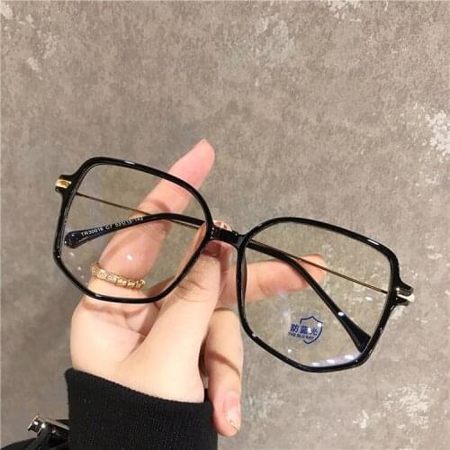 LONSY Anti Blue Light Computer Glasses Women Vintage Transparent Eyewear Luxury Brand Clear Eyeglasses Optical Frame Oculos