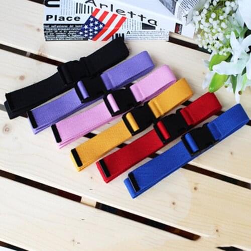 Fashion Casual Unisex Belt Strap Buckle Waist Band Solid Color Long Cloth Dress Knitted Waistband