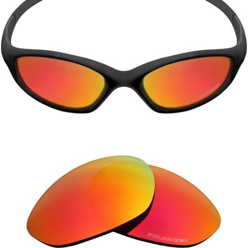 Mryok+ POLARIZED Resist SeaWater Replacement Lenses for Oakley Minute 2.0 Sunglasses Fire Red