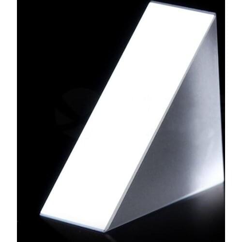 20x20x10mm Optical Glass Triangular K9 Prism Lens With Reflecting Film Light Spectrum Physics Medicine