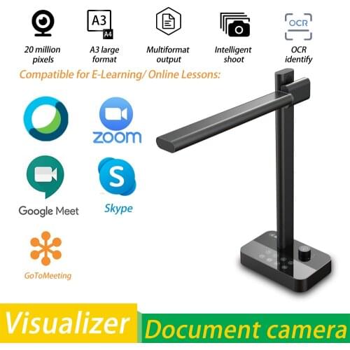 New Version Scanner Book Document Camera 20 Mega-pixel Camera HD Capture Size A3 English Software For Office/School