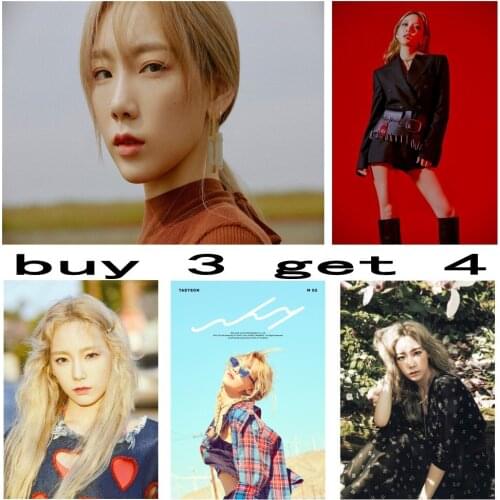 SNSD Taeyeon Purpose/why Kpop White Coated Paper Posters Wall Prints wall stickers Clear Image Home Decoration