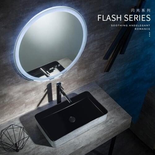 Nordic Style Toilet Basin Ceramic Wash Basin Household Basin Basthroom Rectangle Counter Basin Flash Series Lavabo with Faucet