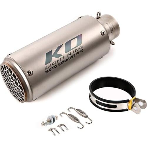 Universal 51mm/61mm Motorcycle Exhaust Muffler Pipe ATV Stainless Steel Escape Removable DB Killer Metal Wire-netting 245mm