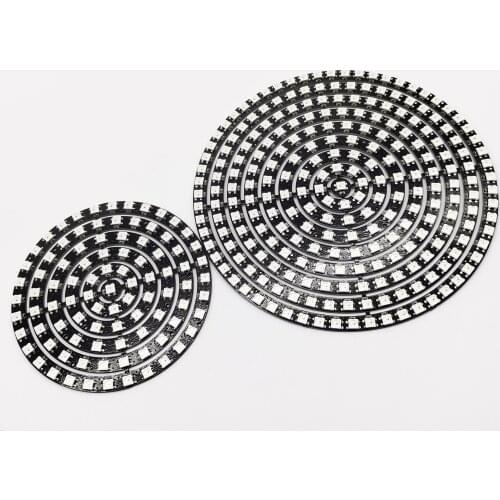 WS2812B SK6812 Full Color RGB Ring 8/12/16/24/32/48/60/93/241 Pixel Round Module 5050RGB Addressable 5V Circle Arduino