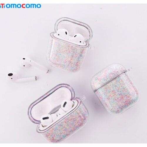 Colorful Quicksand Case For Apple Airpods 1 2 Candy Bluetooth Wireless Earphone Cover For Apple Airpods Pro Charging Box Bags