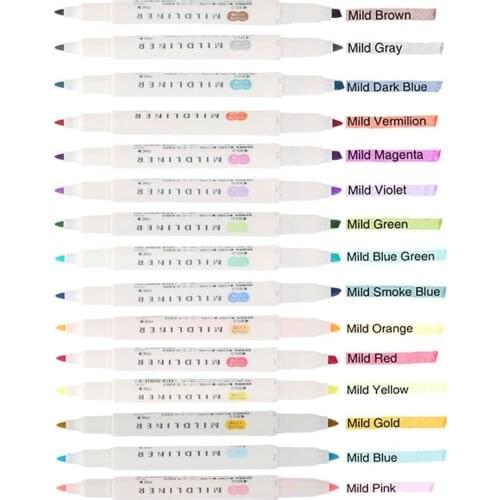 Zebra Mildliner Double-Sided Highlighter Fine Bold WKT7 Japan