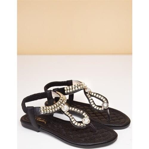 Pierre Cardin Women Casual Sandals-Black