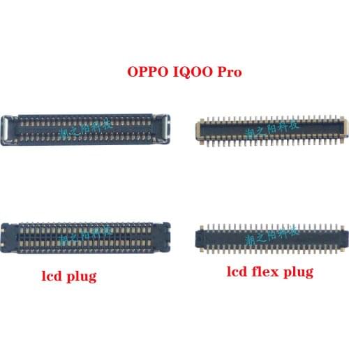 LCD Display FPC Connector Plug MotherBoard Pin For OPPO IQOO Pro