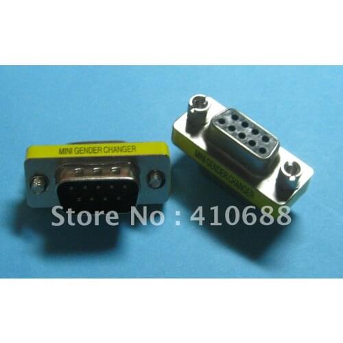 100 Pcs D-Sub 9 pin Male to Female Connector 3.1x1.7x1.2mm