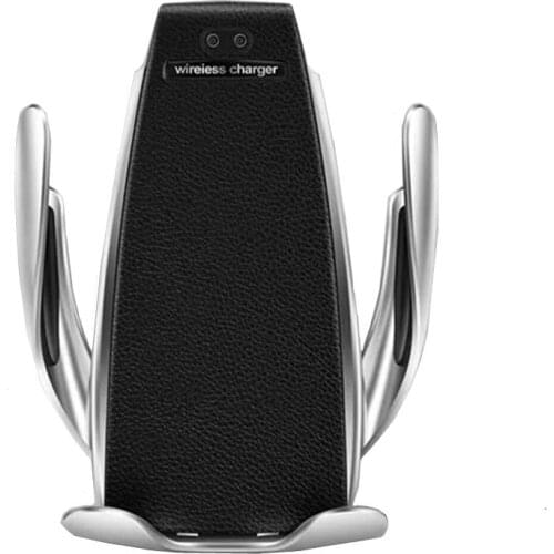 Wireless Charger Car Stand Holder For iPhone X XS Max Samsung Note9 S9 S9 Plus (BLACK)