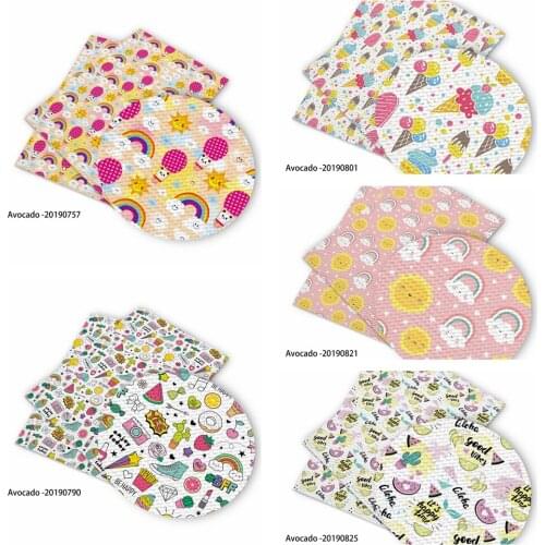 Huangtao Diy 50X150cm Summer Printing Cartoon Character Pattern Double Brush Poly Fabric By Yard 100% Polyester Fabric
