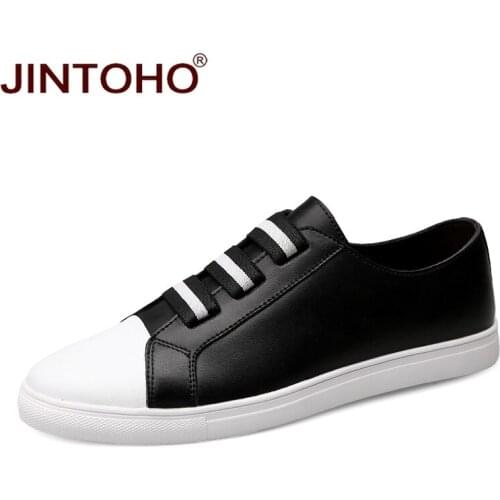 JINTOHO High Quality 2017 Men Designer Flats Shoes Brand Male Shoes Fashion Casual Genuine Leather Shoes Mens Moccasin