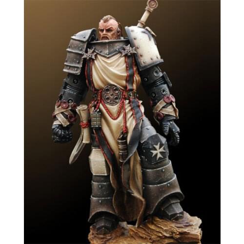 Classic 1/24 Scale 75 mm Fantasy Warrior Miniatures Scene Modelling Unpainted DIY Assembling Static Figure Resin Model Kits