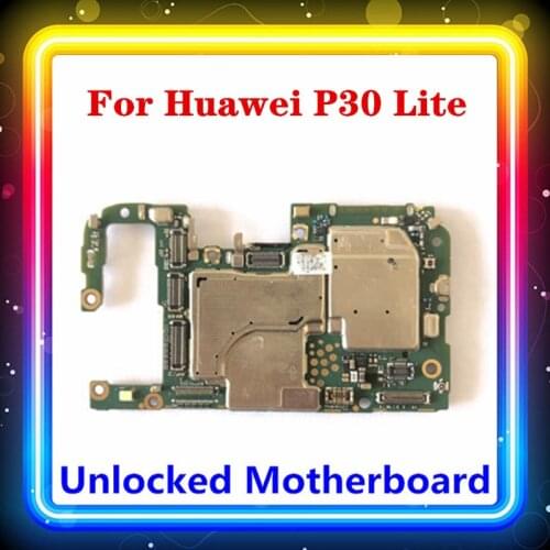 For Huawei P30 Lite Motherboard Original Replaced Mainboard Android OS Installed 128G ROM Good Working Clean Full Logic Board