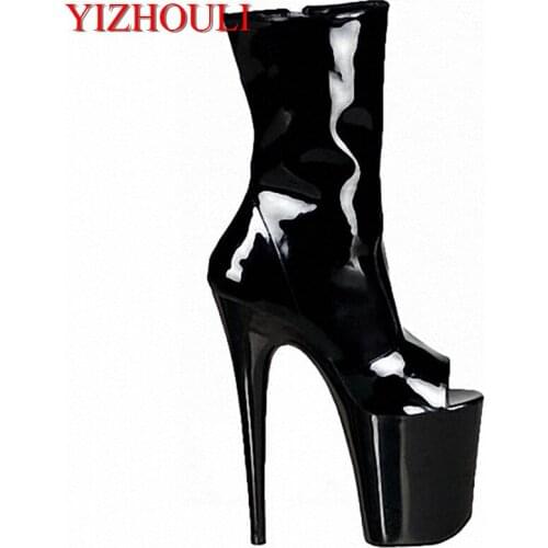 20cm fashion sexy ladies bottom high heel platform ankle boots sexy women party boots 8 inch high heel boots Exotic Dancer shoes