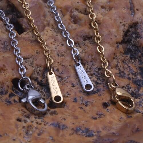 Fashion Stainless High Quality Steel Jewelry Small Chain Necklace For Man&Woman Bijoux En Acier Inoxydable Joyas jewels NC902001