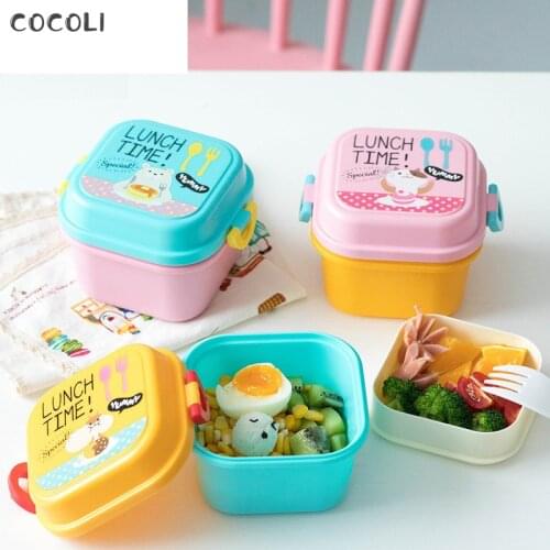 Cartoon Lunch Box Microwave Lancheira Comida Snack Bento Boxes for kids Food Container Dinnerware Childen Picnic school lunchbox
