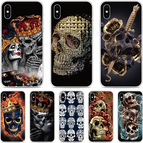 Rubber Soft TPU Fundas Skull Bone Phone Case For Alcatel 1 1S 3C 1C 1X 1V 3 3L 3V 3X 2019 1A 1B 1S 1SE 2020 Silicone Back Cover