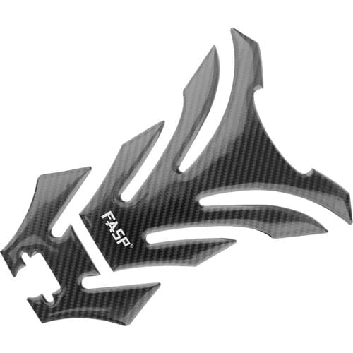 Real Carbon look Motorcycle Sticker Vinyl Decal Emblem Protection Gas Tank protector Universal - 21x16x0.3cm/8.27x6.30x0.12inch