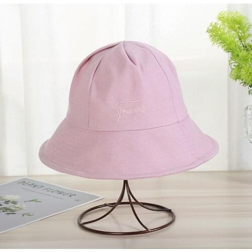 Outdoor New Sun Hat Creative CloArt or Hat Summer Embroidery Basin Hat Japanese Cute Hat Wholesale Free Shipping