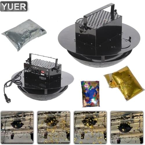 150W Confetti Streamer Cannon Machine DMX512 DJ Disco Party Stage Bar Remote Control Four Head Electric Paper Confetti launcher